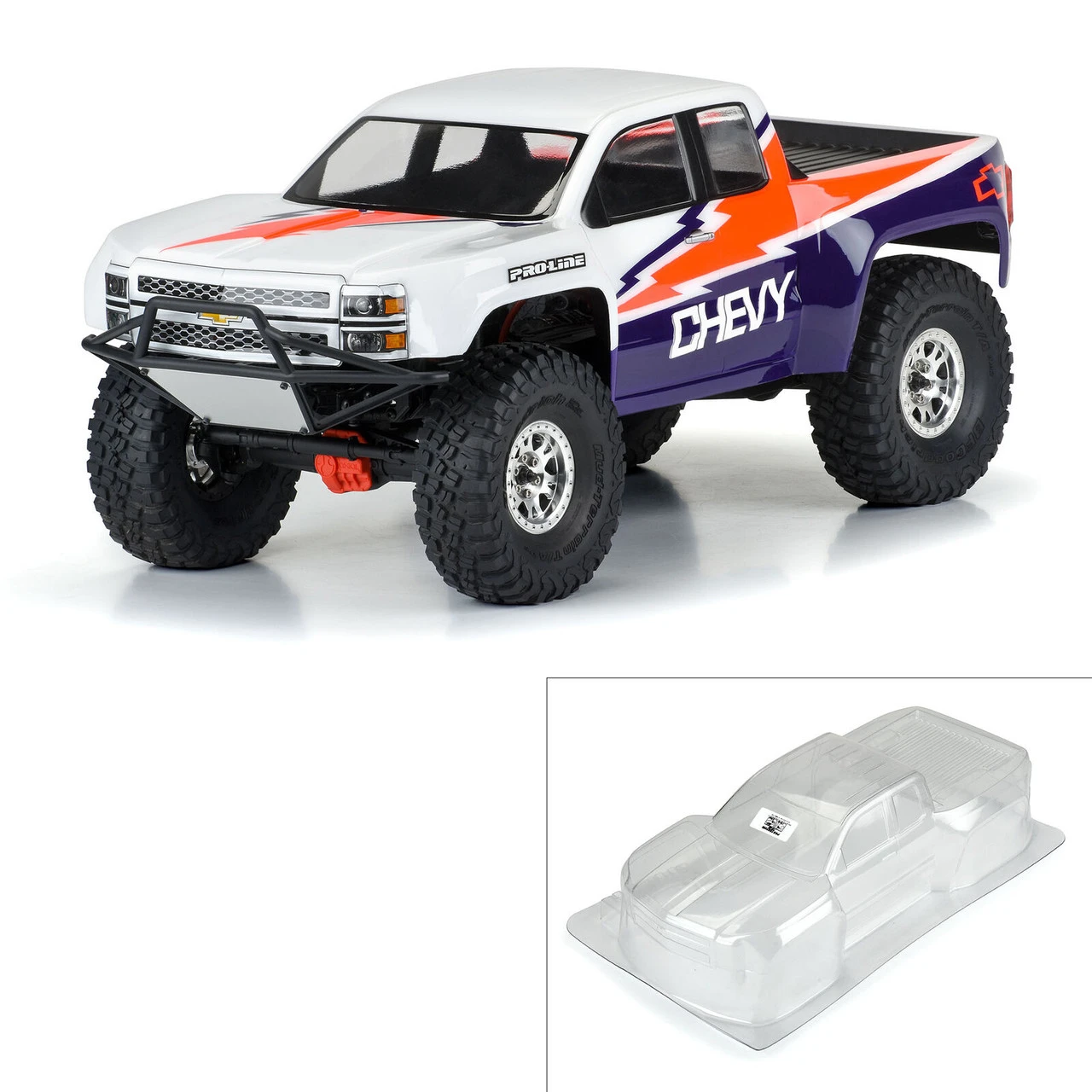 Proline 3601-00 1/10 2015 Chevy Silverado Pre-Runner Clear Body 12.3" WB 7 Proline 3601-00 1/10 2015 Chevy Silverado Pre-Runner Clear Body 12.3" WB - Image 7