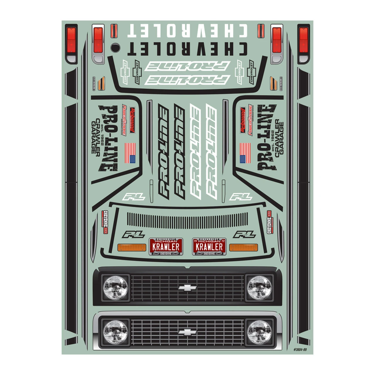 Proline 3604-00 1/10 1972 Chevy K-10 Clear Body 12.3" Wheelbase Crawlers 8 Proline 3604-00 1/10 1972 Chevy K-10 Clear Body 12.3" Wheelbase Crawlers - Image 8