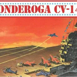 Alantis Atlantis 1/500 USS Ticonderoga Carrier CV14 Essex Class Plastic Model Kit, Skill Level 2