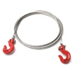 Racers Edge 1/10 Scaler Tow Hooks And Braided Wire Set