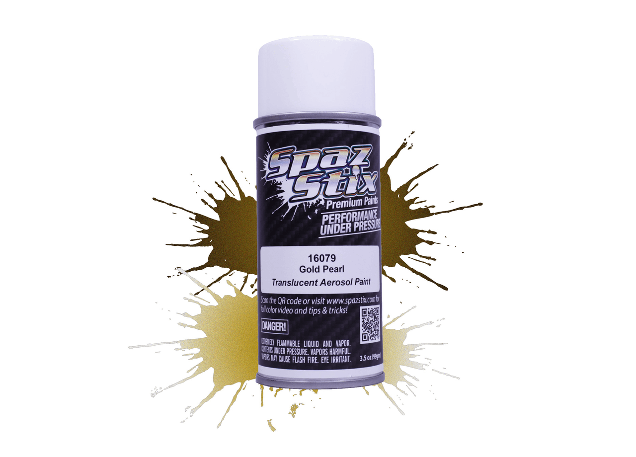 Spaz Stix Gold Pearl Aerosol Paint 3.5oz 1 Spaz Stix Gold Pearl Aerosol Paint 3.5oz
