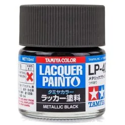 Tamiya 82140 Lacquer Paint LP-40 Metallic Black 10ml Bottle