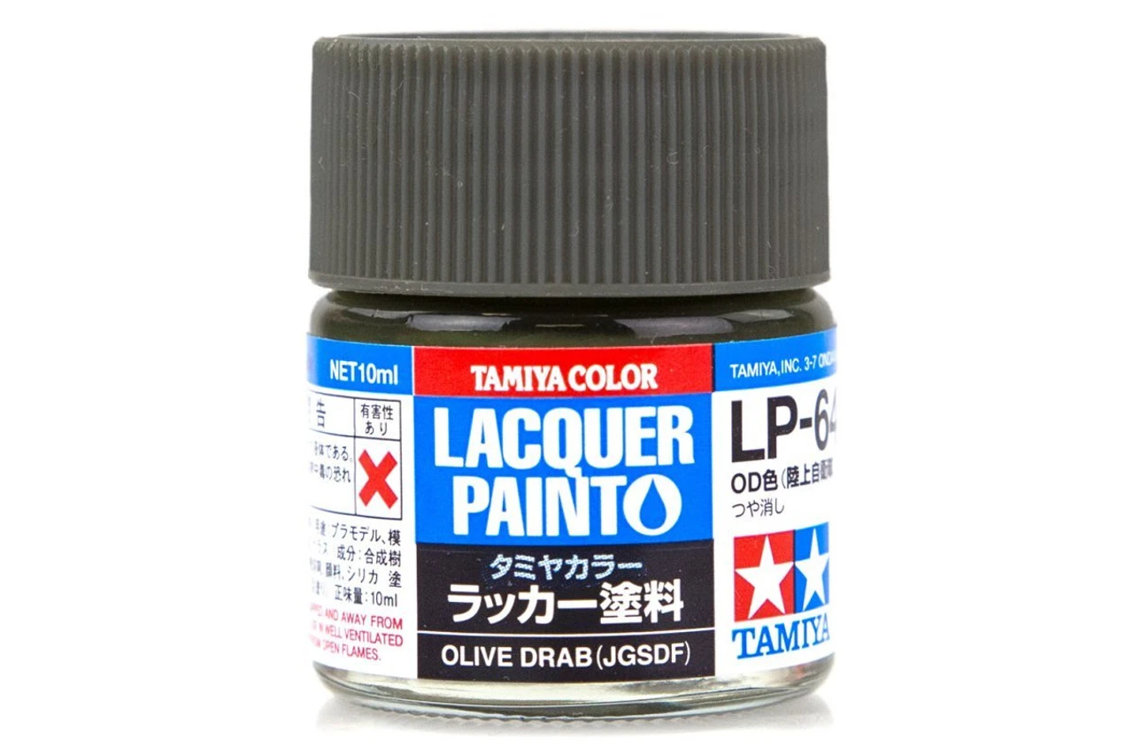 Tamiya 82164 Lacquer Paint LP-64 Olive Drab 10ml Bottle 1 Tamiya 82164 Lacquer Paint LP-64 Olive Drab 10ml Bottle