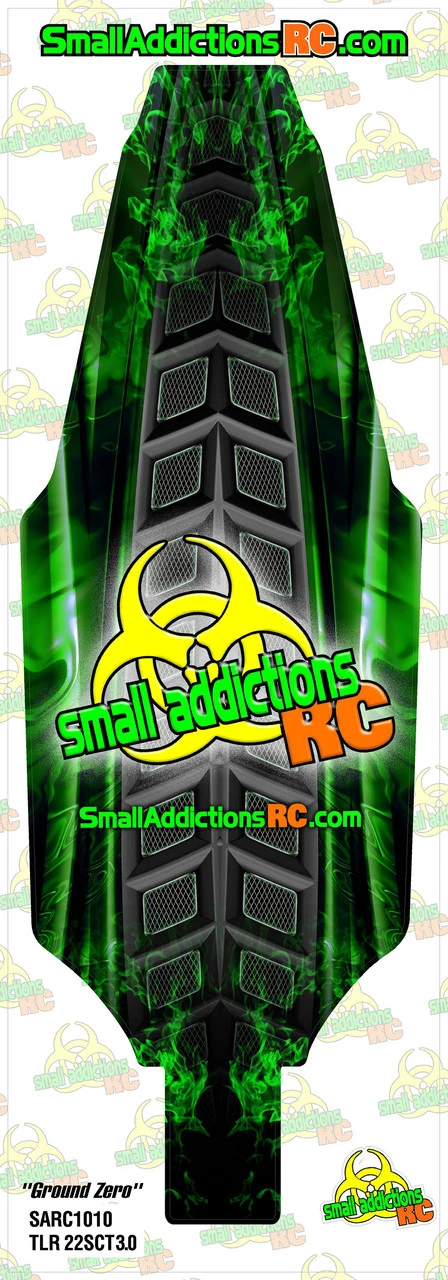 Small Addictions RC (TLR 22SCT 3.0) "Ground Zero" Chassis Protector 2 Small Addictions RC (TLR 22SCT 3.0) "Ground Zero" Chassis Protector - Image 2