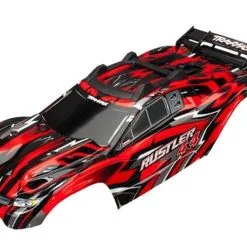 Traxxas Rustler 4x4 Pre-Painted Body W/Clipless Mounting Red