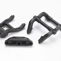 Traxxas 6777 Wheelie Bar Mount/Rear Skidplate Set (Black)