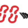 Traxxas 8234R Bumper D-Rings TRX-4 (Red) (4)