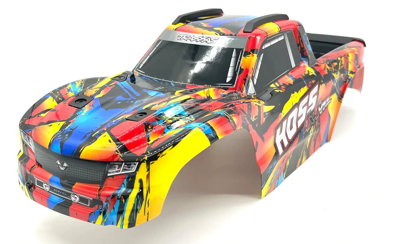 Traxxas 9011R Solar Flare Hoss 4x4 VXL Body 1 Traxxas 9011R Solar Flare Hoss 4x4 VXL Body