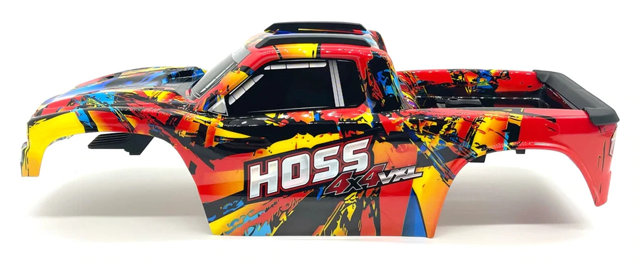 Traxxas 9011R Solar Flare Hoss 4x4 VXL Body 2 Traxxas 9011R Solar Flare Hoss 4x4 VXL Body - Image 2