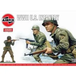 Airfix 1/32 WWII US Infantry Figure Set (14) Model Kit