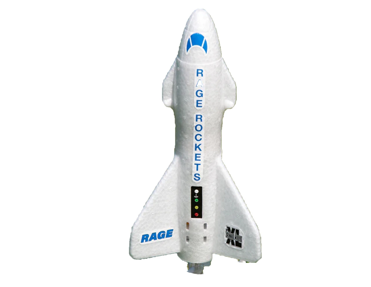 Rage RC Spinner Missile XL Electric Free-Flight Rocket With Parachute & LEDs, White 1 Rage RC Spinner Missile XL Electric Free-Flight Rocket With Parachute & LEDs, White