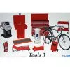 Fujimi 11373 1/24 Garage Tools Set #3 (Jack, Heater, Tool Chest, Bike, Etc.) Model Kit