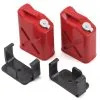 Yeah Racing 0355 1/10 Crawler Scale "Jerry Can" Accessory Set (Fuel Cans) (Red)