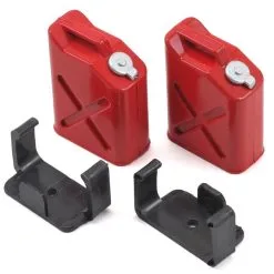 Yeah Racing 0355 1/10 Crawler Scale "Jerry Can" Accessory Set (Fuel Cans) (Red)