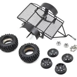 Yeah Racing 0405 1/10 Scale Aluminum Leaf Spring Hitch Mount Crawler Trailer