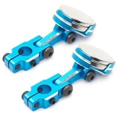 Yeah Racing 0531BU Aluminum CNC Magnetic Invisible Body Mount (Blue)