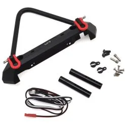 Yeah Racing 0548 Aluminum Front Stinger Bumper W/LED Light (Black)