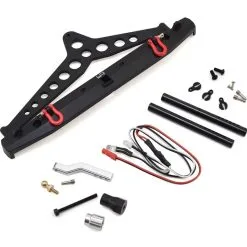 Yeah Racing 0549 Aluminum Rear Bumper W/Spare Tire Mount
