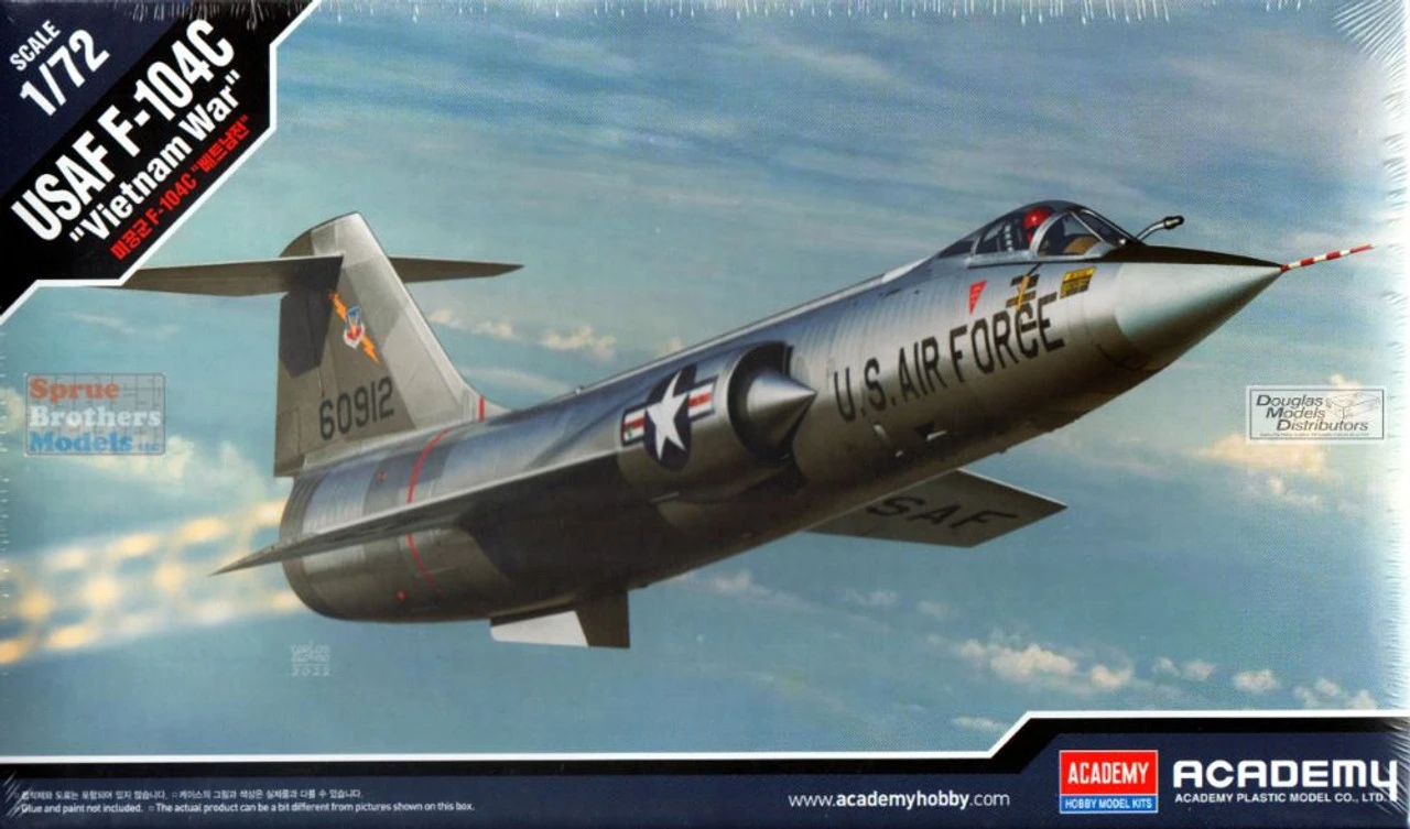Academy 12576 1:72 F-104C "Vietnam War" USAF Model Kit 1 Academy 12576 1:72 F-104C "Vietnam War" USAF Model Kit