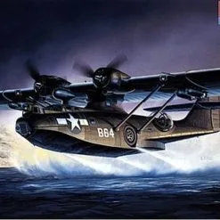 Academy 12487 Consolidated PBY-5A 'Black Cat' 1/72 Scale Plastic Model Kit