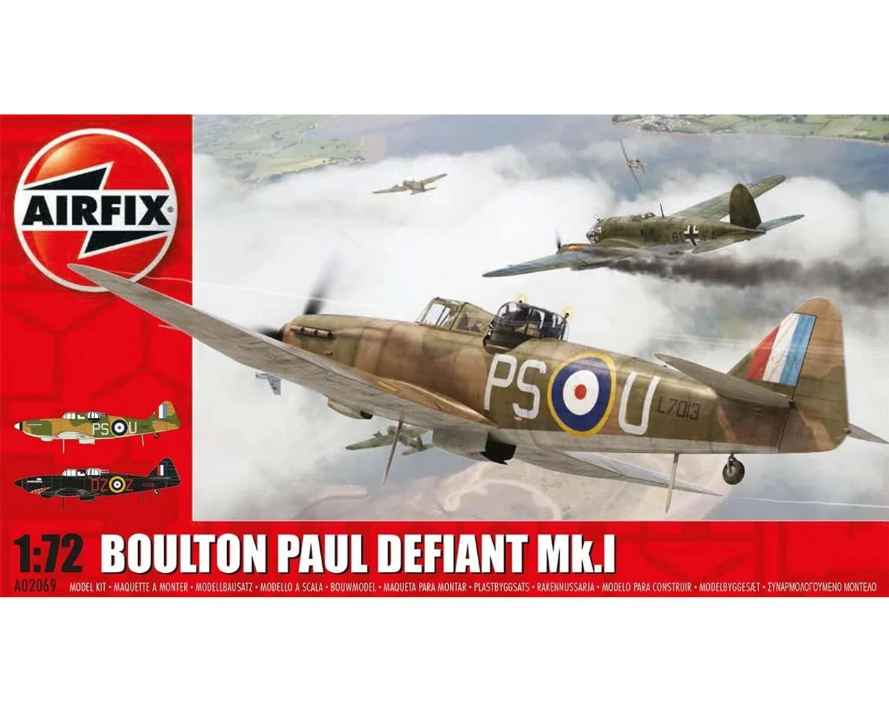 Airfix 2069 1/72 Boulton Paul Defiant Mk I Fighter Model Kit 1 Airfix 2069 1/72 Boulton Paul Defiant Mk I Fighter Model Kit