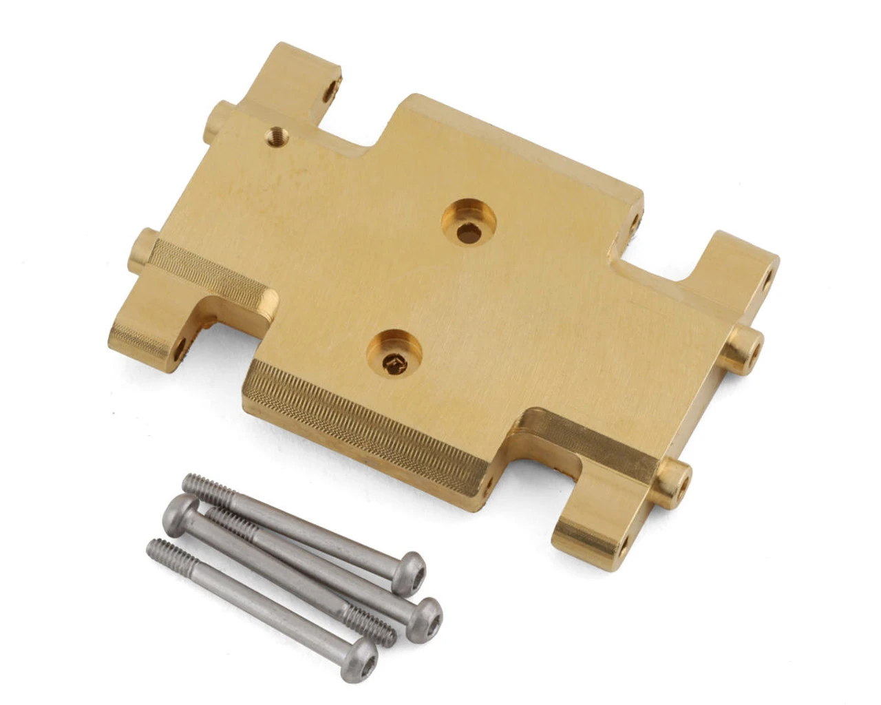 Axial 301002 Chassis Skid Plate, Brass 19.5g: AX24 1 Axial 301002 Chassis Skid Plate, Brass 19.5g: AX24