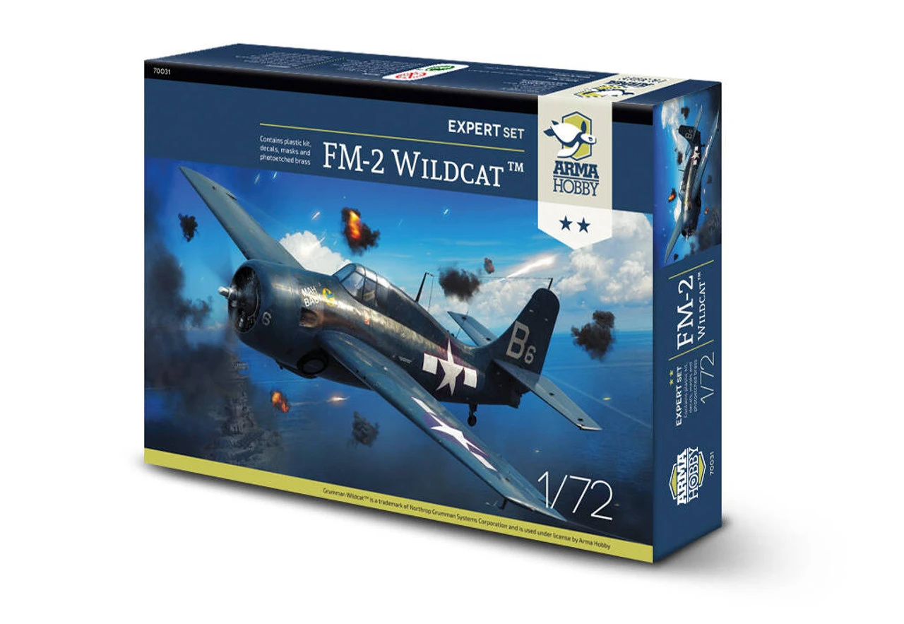 Arma Hobby 1/72 FM-2 Wildcat, Expert Set Model Kit 1 Arma Hobby 1/72 FM-2 Wildcat, Expert Set Model Kit