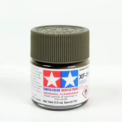 Tamiya Acrylic Mini XF51 Khaki Drab Paint (10ml)