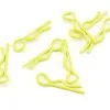 Core RC CR063 Small 1/10 Scale Body Clip (Fluorescent Yellow) (8)