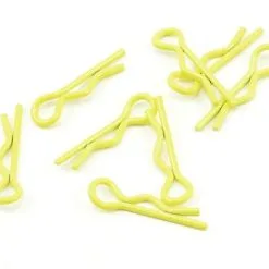 Core RC CR063 Small 1/10 Scale Body Clip (Fluorescent Yellow) (8)