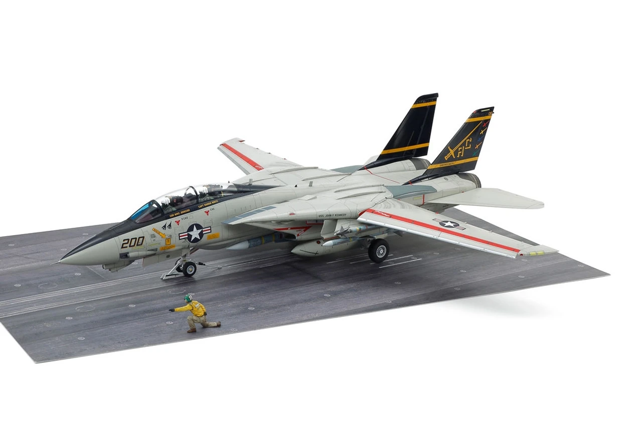 Tamiya 61122 1/48 Grumman F-14A Tomcat (Late Model) Carrier Launch Set Plastic Model Kit 2 Tamiya 61122 1/48 Grumman F-14A Tomcat (Late Model) Carrier Launch Set Plastic Model Kit - Image 2