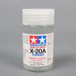 Tamiya 81030 Acrylic/Poly Paint Thinner, X-20A, 46ml