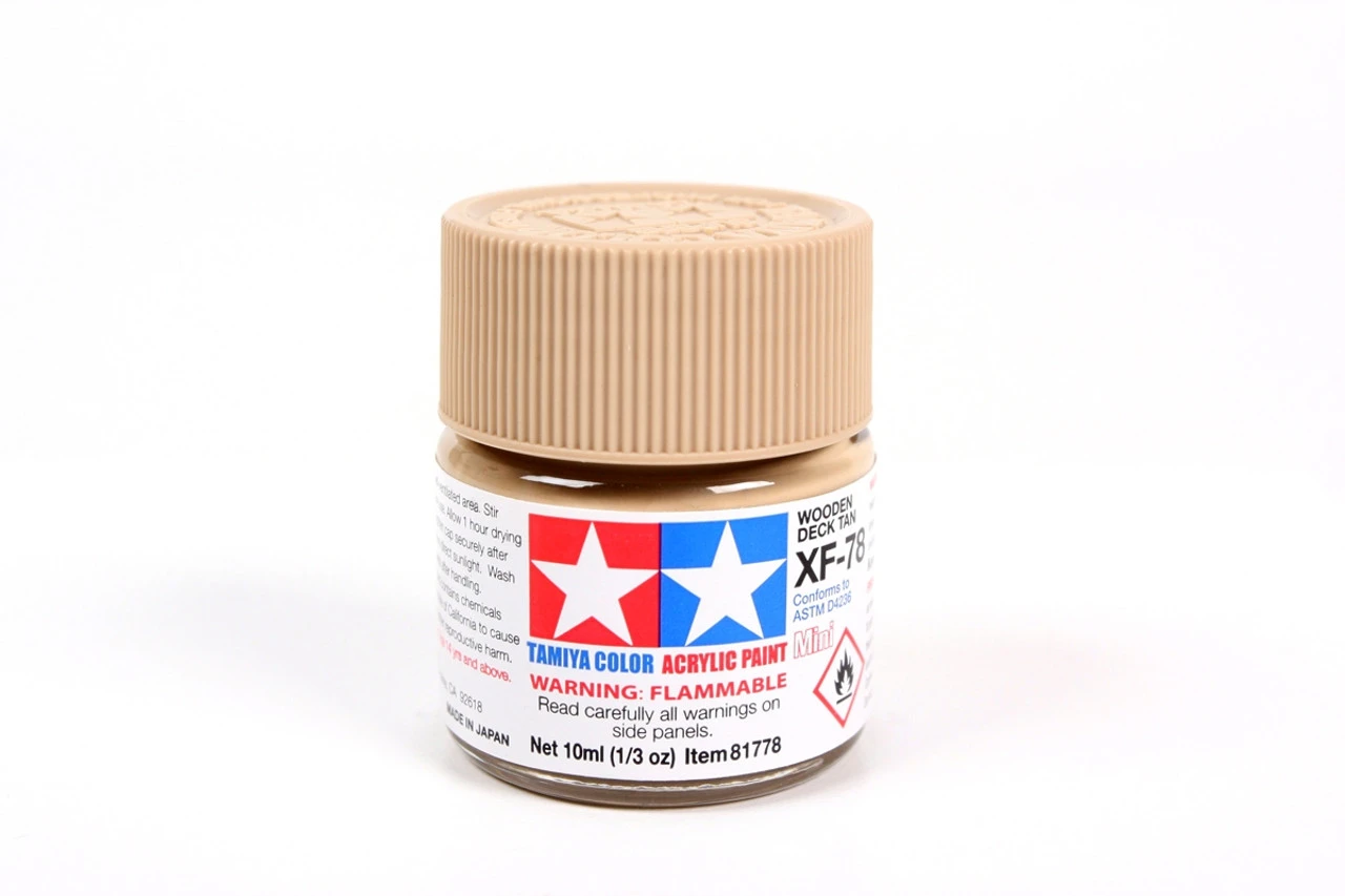 Tamiya 81778 Acrylic Mini XF78 Wooden Deck Tan (10ml) 1 Tamiya 81778 Acrylic Mini XF78 Wooden Deck Tan (10ml)