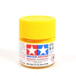 Tamiya 81508 Acrylic Mini X8 Lemon Yellow Paint (10ml)