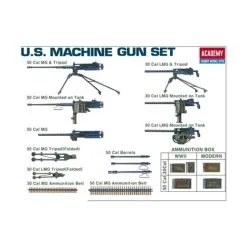 Academy 13262 1/35 US WWII Machine Gun Set Model Kit