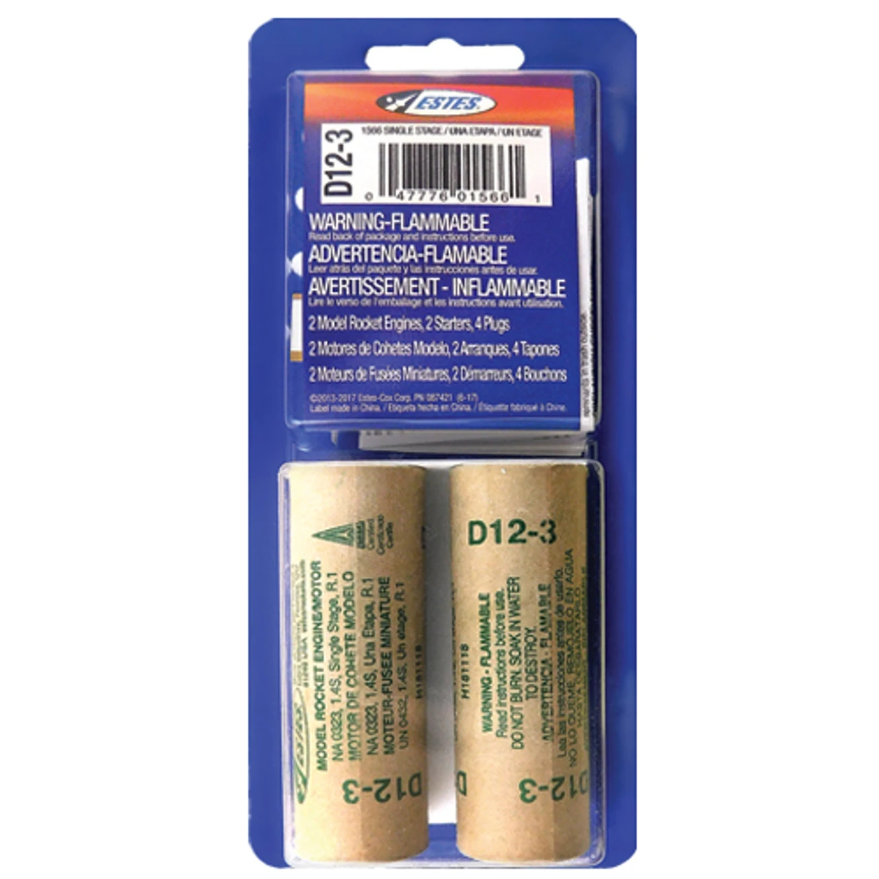 Estes D12-3 Model Rocket Engines (2pk) 1 Estes D12-3 Model Rocket Engines (2pk)