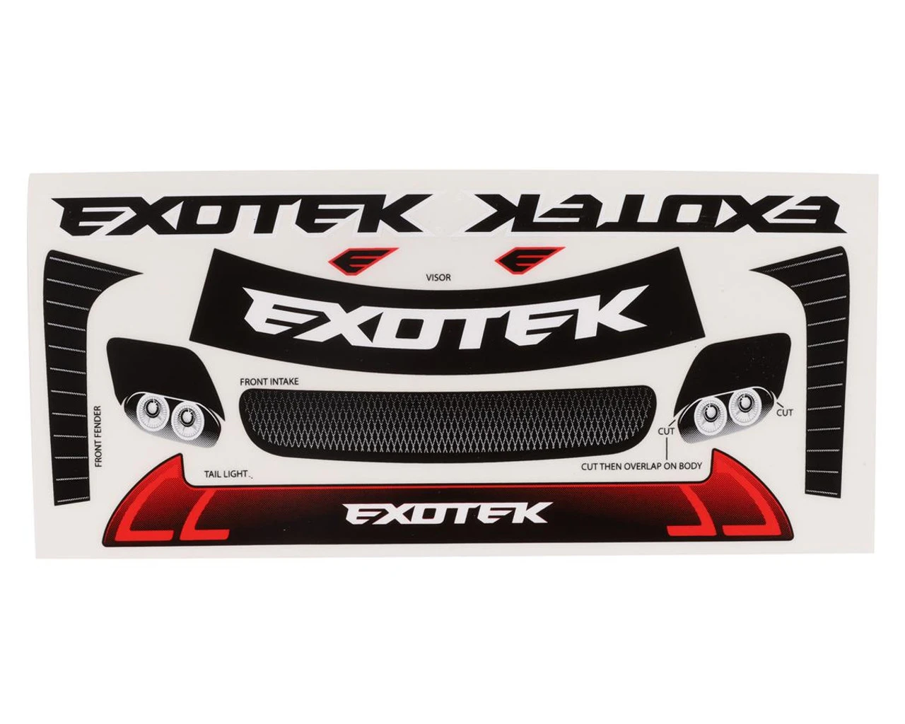 Exotek Racing 2064 1/10 USGT Race Body Type A, Clear Lexan With Wing 9 Exotek Racing 2064 1/10 USGT Race Body Type A, Clear Lexan With Wing - Image 9