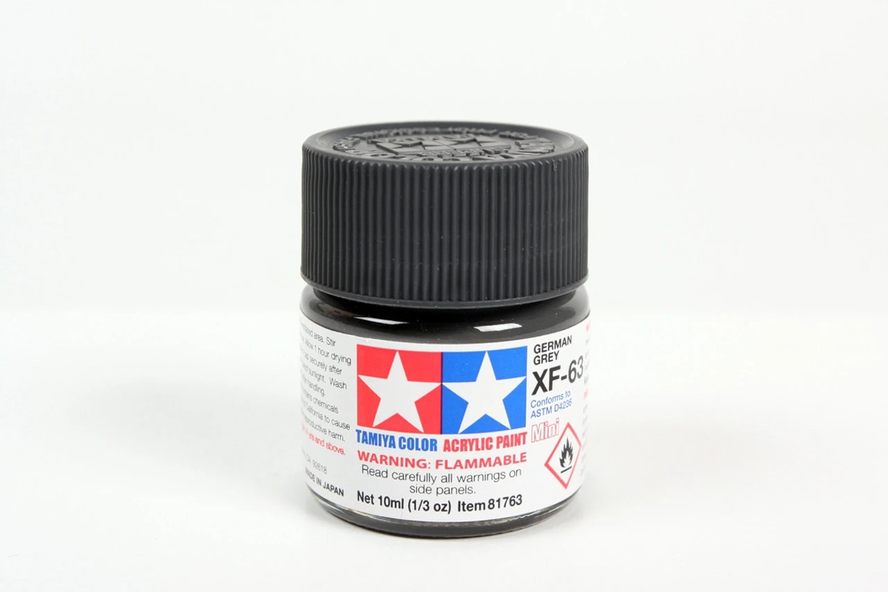 Tamiya Acrylic Mini XF-63, German Grey Paint, 10ml Bottle 1 Tamiya Acrylic Mini XF-63, German Grey Paint, 10ml Bottle