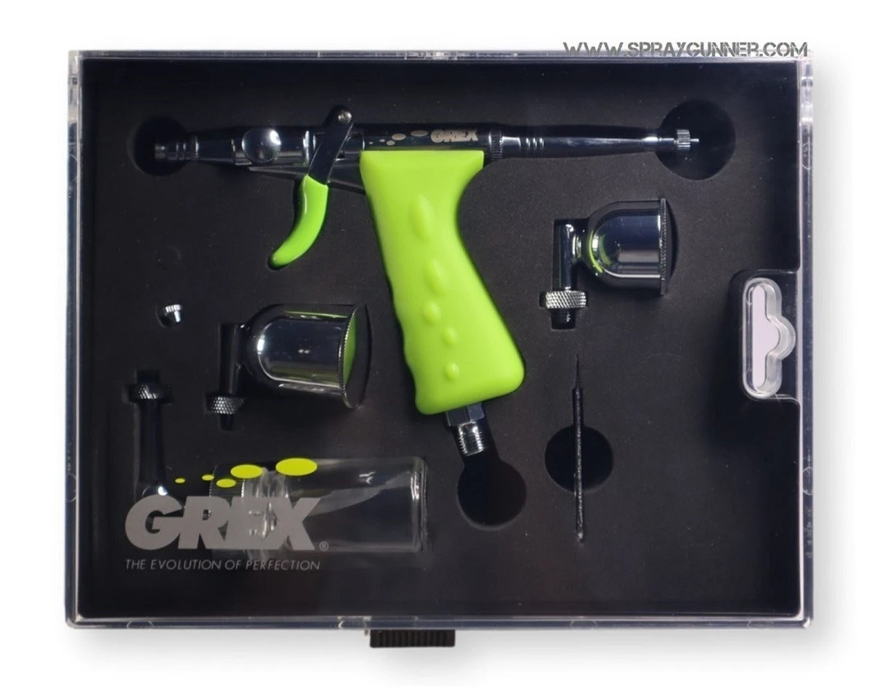 Grex Tritium TS3 Dual Action Pistol Style Airbrush, Side Fed Gravity 1 Grex Tritium TS3 Dual Action Pistol Style Airbrush, Side Fed Gravity