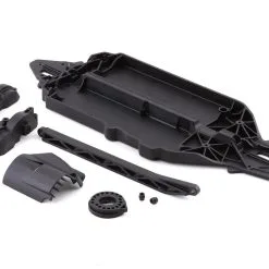 Losi 232066 Chassis, Gear Cover, Heat Shield Set, V100