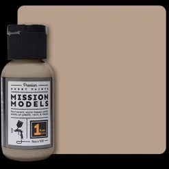 Mission Models MIOMMP-037 Acrylic Model Paint 1oz Bottle, IDF Sand Grey V1