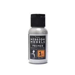 Mission Models MIOMMS-003 Acrylic Model Paint 1 Oz Bottle, Grey Primer