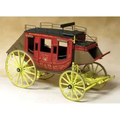 Model Trailways Concord Stagecoach Wooden Model Kit 1:12 Scale