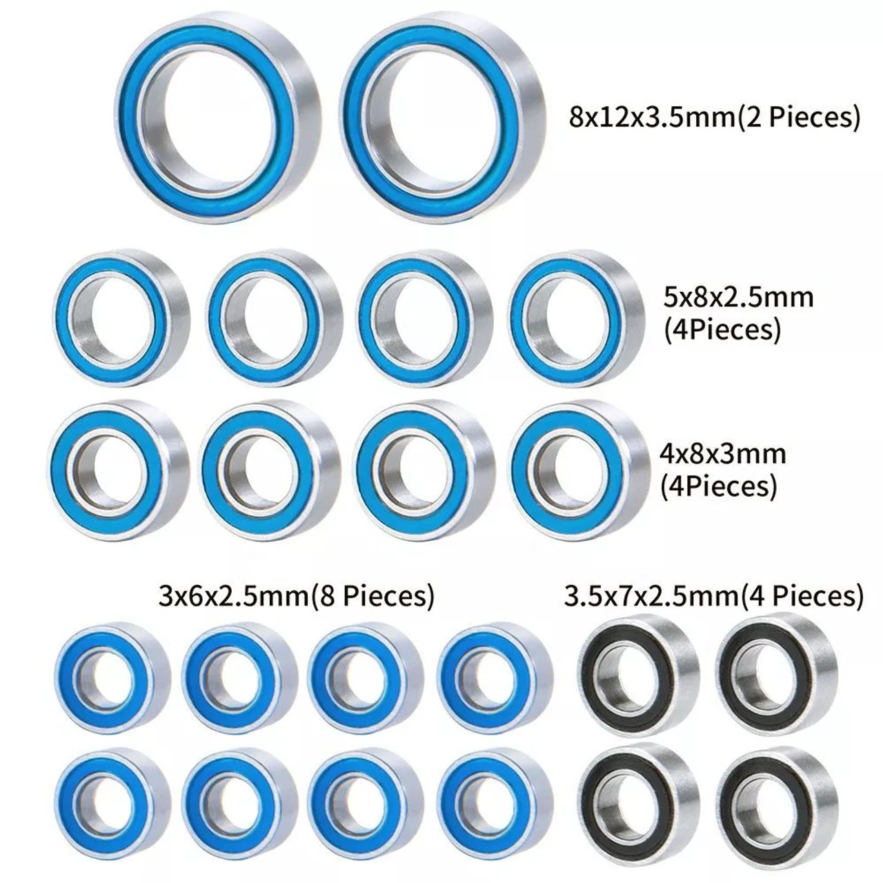 FastEddy Power Hobby 1/18 Sealed Complete Bearing Kit, For Traxxas TRX-4M 1 FastEddy Power Hobby 1/18 Sealed Complete Bearing Kit, For Traxxas TRX-4M
