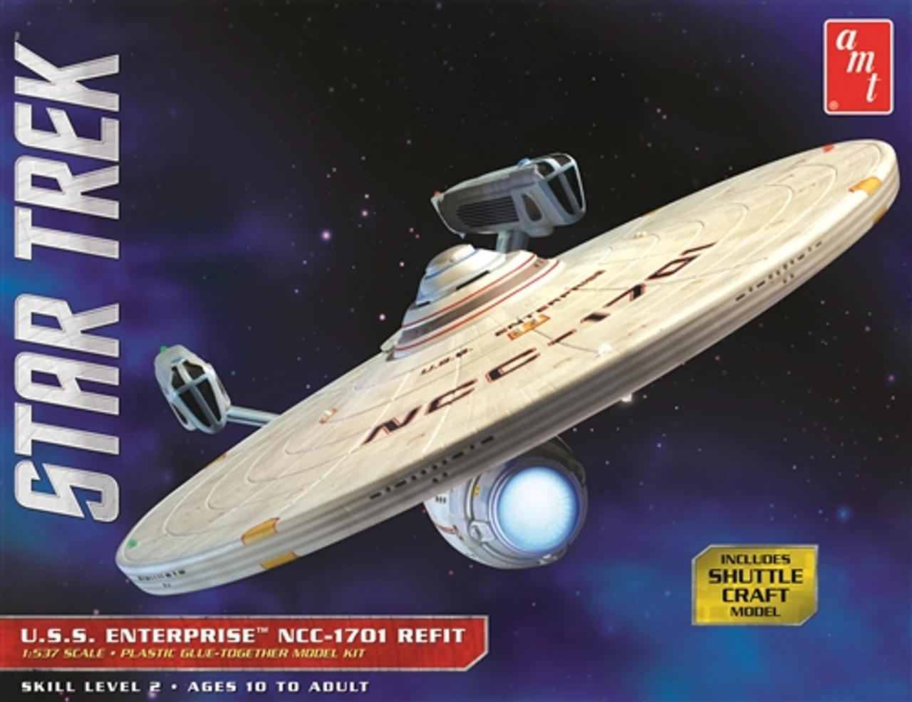 AMT 1080 1/537 Star Trek USS Enterprise Refit Model Kit 1 AMT 1080 1/537 Star Trek USS Enterprise Refit Model Kit