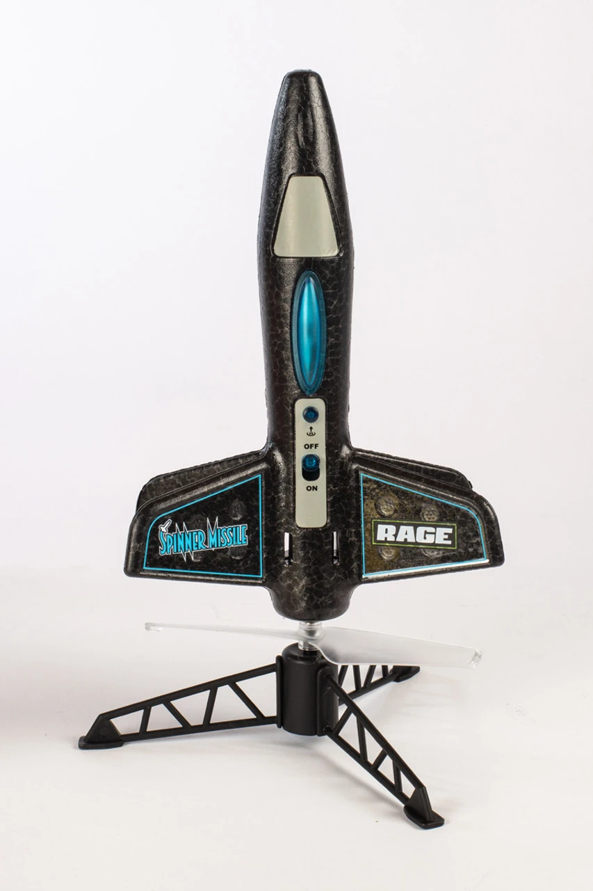 Rage RC Spinner Missile Black Electric Free-Flight Rocket 2 Rage RC Spinner Missile Black Electric Free-Flight Rocket - Image 2