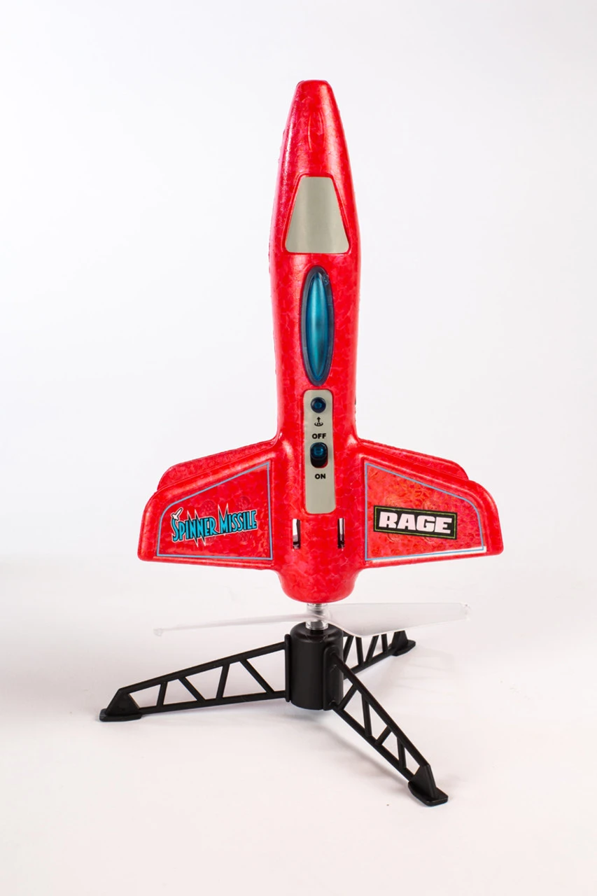 Rage RC Spinner Missile Red Electric Free-Flight Rocket 2 Rage RC Spinner Missile Red Electric Free-Flight Rocket - Image 2