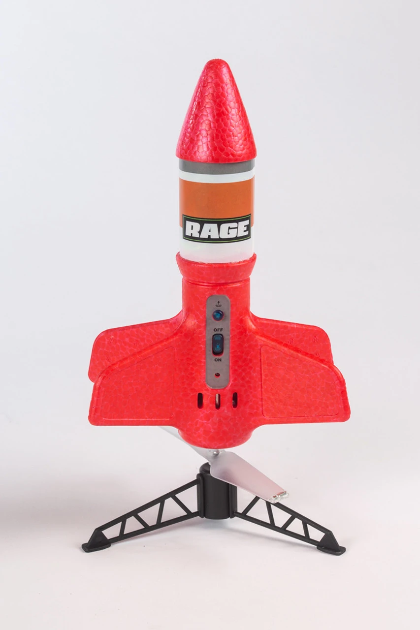 Rage RC Spinner Missile X Red Electric Free-Flight Rocket 1 Rage RC Spinner Missile X Red Electric Free-Flight Rocket