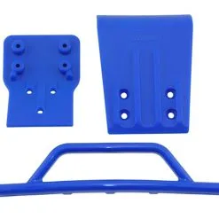 RPM 80025 Traxxas Slash 4x4 Front Bumper & Skid Plate (Blue)
