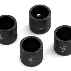 Samix SCX-6 Aluminum Driveshaft Cups (Black) (4)